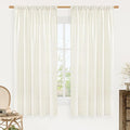 LAMIT Natural Linen Blended Curtains 63 Inch by LAMIT