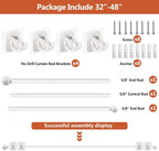 Curtain Rods No Drilling for Windows Set 30 to 45 Inch, 5/8 Inch Diameter - Image 4