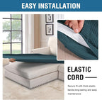 H.VERSAILTEX Super Stretch Individual Chaise Cover Sectional Couch Covers - Image 5
