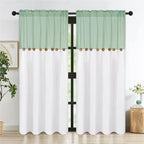 FRAMICS Farmhouse Cotton Linen Curtains - Image 2