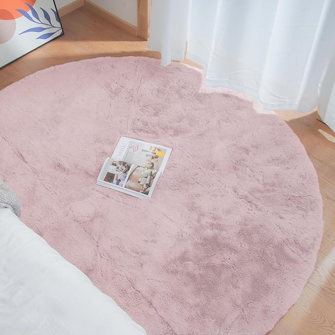 ORINOVA Pink Washable Fluffy Rugs - Image 3