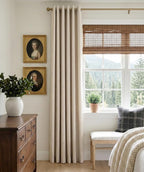 100% Blackout Shield Linen Blackout Curtains - Image 2