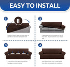 KEKUOU Stretch Loveseat Sofa Cover Slipcover, Couch Covers - Image 6