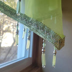 Molaxhome Swag Curtain 51 inch Length Rod Pocket Scalloped Curtain Valance - Image 7