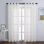 NICETOWN Sheer Curtains for Bedroom Windows 84 inch Length, Grommet Casual by NICETOWN