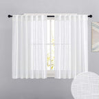 RYB HOME White Curtains for Bedroom by RYBHOME
