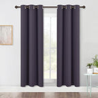 NICETOWN Bedroom Blackout Draperies Panels, 2 Panels, 42 x 72 Inch, Three Pass by NICETOWN