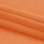DWCN Sheer Orange Curtains 63 inch Length 2 Panels Set, Rod Pocket Solid Color - Image 6