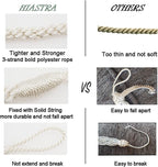 Curtain Tiebacks Ropes, Ivory White - Image 3