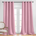 NICETOWN Long Crystal Pink Curtains by NICETOWN