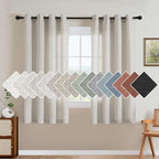 H.VERSAILTEX Living Room Linen Curtains by HVERSAILTEX