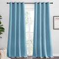 NICETOWN Teal Blue Blackout Curtains 120 inches Length by NICETOWN