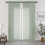 Chyhomenyc Living Room Sheer Curtains 96 Length 2 Panels Set by Chyhomenyc