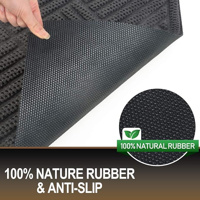 Mibao Front Door Mat, Dirt Trapper Welcome Mat - Image 5