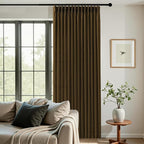 Pinch Pleated Linen Curtains 84 Inch Length 2 Panels Set, Light Filtering Linen - Image 7
