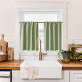 RYB HOME 100% Blackout Basement Curtains 30 inches Long, Heat & UV Blocking by RYBHOME