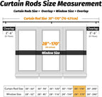 GEEBOBO Black Curtain Rods for Windows 120 to 170 Inch, 1 Inch Extra Long Heavy - Image 5
