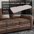 Leather Look Couch Cushion Covers Sofa Seat Slipcovers Sets Couches Furniture - Image 3