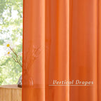 NICETOWN Orange Sheer Window Curtains - Image 3