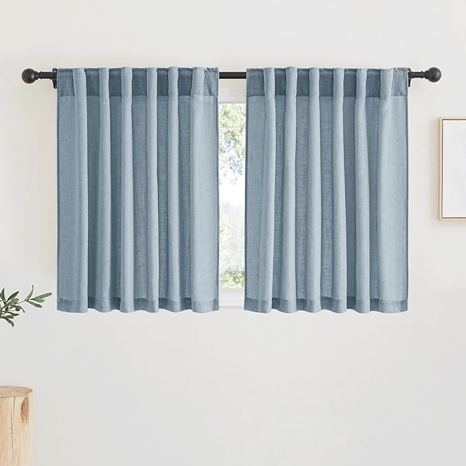 RYB HOME Linen Texture Curtains by RYBHOME