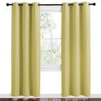 NICETOWN Paler Yellow Room Darkening Curtains - Image 2