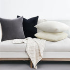Topfinel Black and White Decorative Throw Pillow Covers, Soft Velvet Modern - Image 4