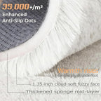 2x6 Runner Rug for Bedroom: Fluffy Shag Soft Washable Rugs Small Fuzzy Plush - Image 2
