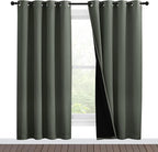 NICETOWN 100% Blackout Window Curtain Panels, Full Light Blocking Drapes by NICETOWN