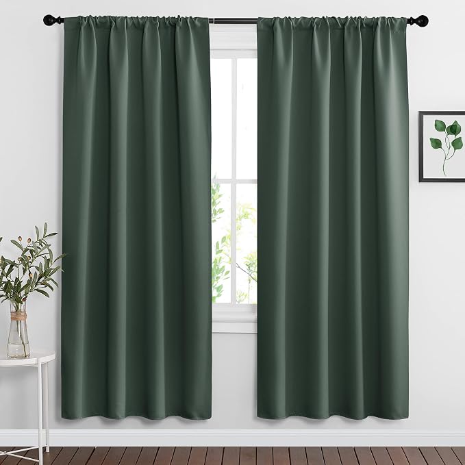 RYB HOME Blackout Curtains for Bedroom Living Room 72 inches Long, Thermal by RYBHOME