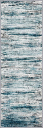 KOZYFLY Modern Abstract Hallway Runner Rug, 2.6x8 Washable Rug Runner Non-Slip - Image 8