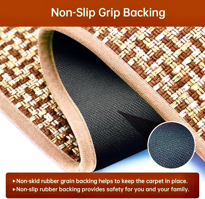 eqivei Kitchen Rugs and Mats Non Skid Washable Set of 2 PCS, Absorbent Runner - Image 5