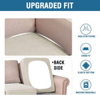H.VERSAILTEX Stretch Couch Cushion Covers Individual Seat Sofa Chair Slipcovers - Image 6