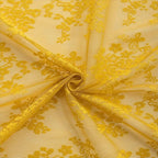 YJ YANJUN Vintage Lace Curtains 108 Inches Long- Retro Floral Mid Century - Image 5