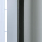 Yakamok 84 Inch Length Gray and Greyish White Gradient Color Ombre Curtains - Image 7