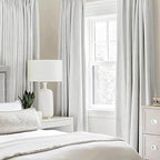 MIULEE Linen Textured Curtains Solid 100% Blackout - Image 2