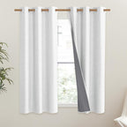 NICETOWN 100% Absolutely Blackout Linen Curtains - Image 2