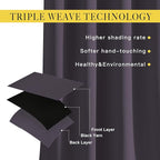 NICETOWN Bedroom Blackout Curtains 95 inch Length - Image 4