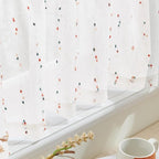 jinchan Valance Curtains for Windows 16 Inch Colorful Mini Pom-Pom Country - Image 8