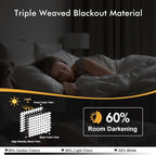 MIULEE Pure White Blackout Curtains - Image 2