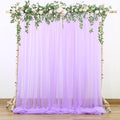 Lavender Tulle Backdrop Curtains by Suppromo