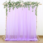 Lavender Tulle Backdrop Curtains by Suppromo