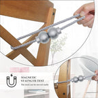 2 Pack Magnetic Curtain Tiebacks Modern Handmade Rope Curtain Tie Backs - Image 6