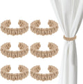 Ptwola 6 Pack Braided Curtain Tiebacks Boho Elegant Rustic Curtain Holdbacks by Unknown
