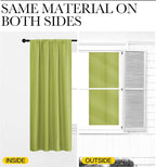 NICETOWN Blackout Curtains for Living Curtains, Fresh Green, 2 Panels, 52 by 95 - Image 5