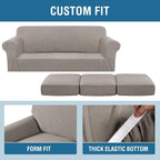 H.VERSAILTEX 4 Piece Stretch Sofa Covers - Image 4