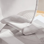 MIULEE Greyish Lilac Sheer Curtains 63 Inches Long, 4 Panels Set, Rod Pocket - Image 7