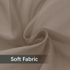 youleyar Solid Sheer Rod Pocket Curtain Voile Draperies 2 Panels White Beige - Image 6