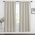 RYB HOME Curtains for Bedroom Living Room 63 inches Long, Thermal Insulated by RYBHOME