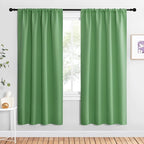 NICETOWN Blackout Curtains for Living Curtains, Froest Green, 1 Pair, 34-inch W by NICETOWN