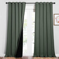 NICETOWN Full Shading Curtains for Windows, Super Heavy-Duty Black Lined by NICETOWN